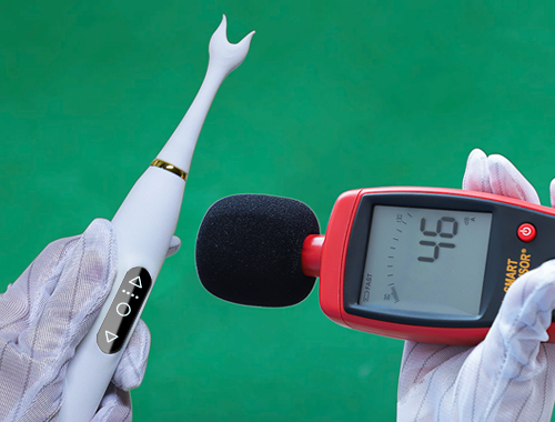 noise tester is testing the vabritor