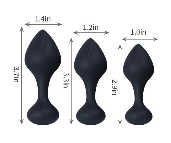 Clit Vibrators Black butt plug05